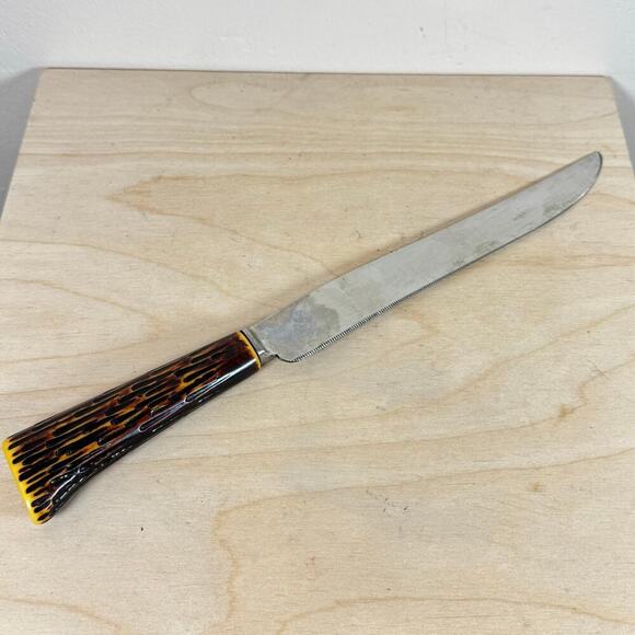 VTG Westall Richardson Sheffield England Carving Set 3 Bakelite Antler Handles - Picture 3 of 13